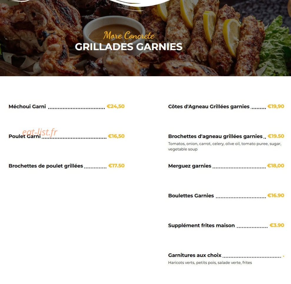 Le Marrakech — carte page 4