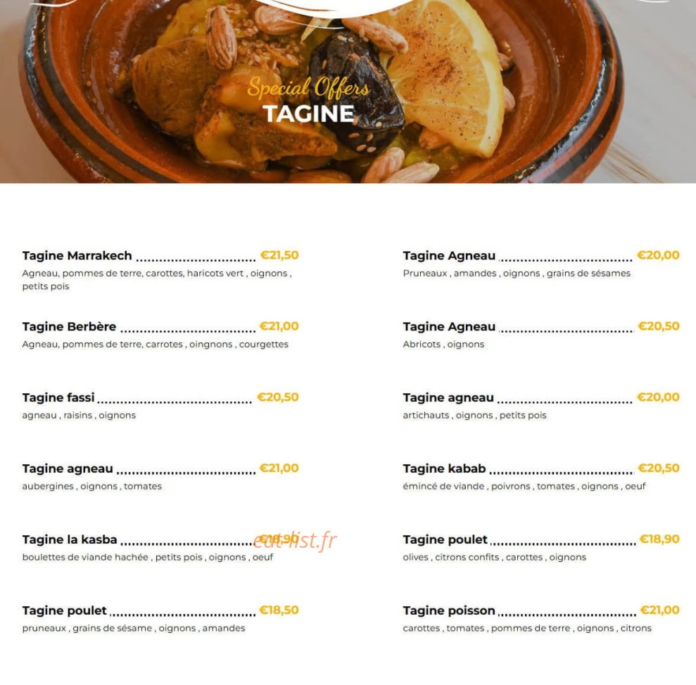 Le Marrakech — carte page 3