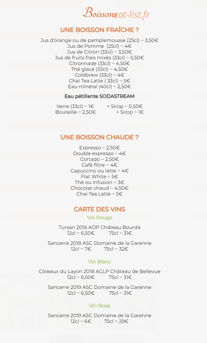 Les Papillons du Lac — carte page 4
