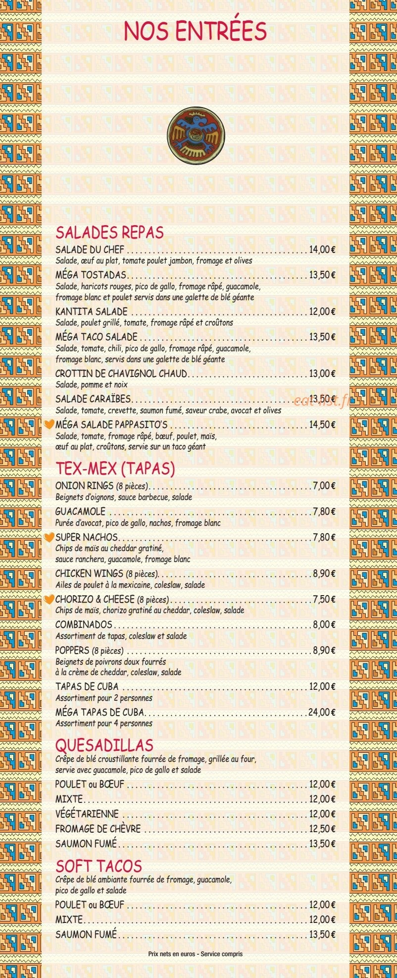 Pappasito's — carte page 2