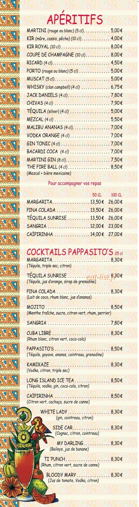 Pappasito's — carte page 6