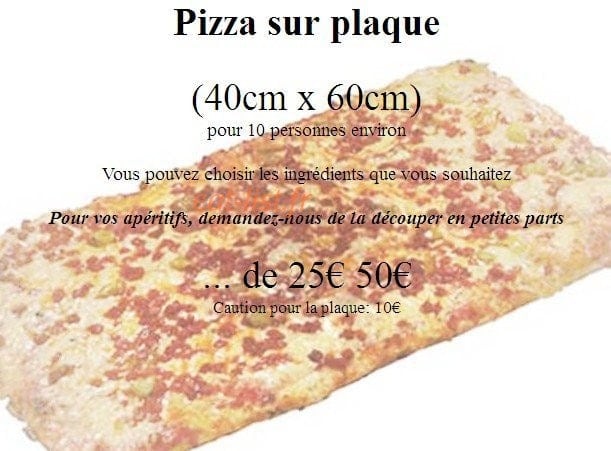 Pizza des Roissys — carte page 5
