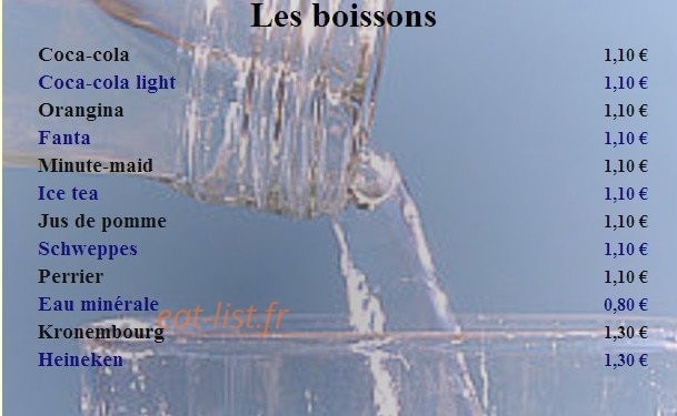 Pizza des Roissys — carte page 11