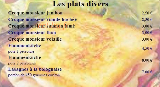 Pizza des Roissys — carte page 9