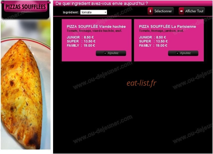 Super Pizza — carte page 4