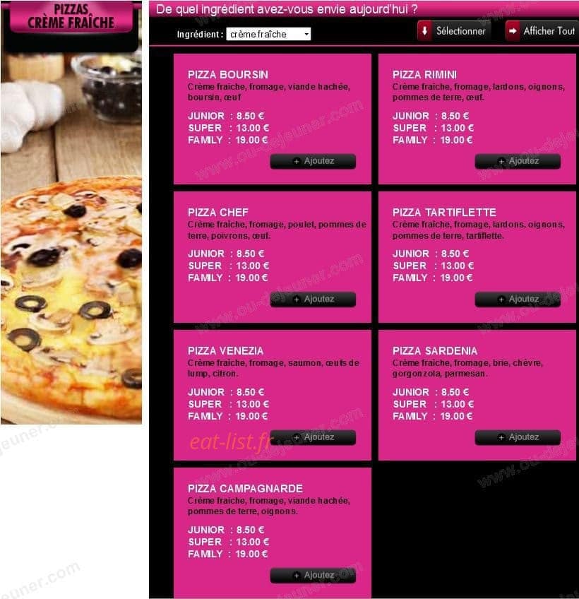 Super Pizza — carte page 5