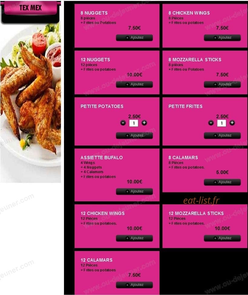 Super Pizza — carte page 9