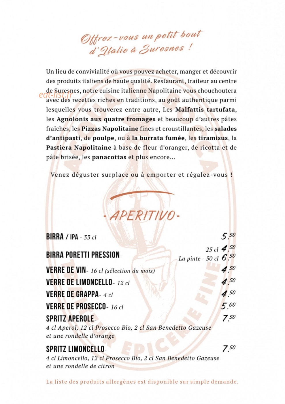 Acqua in Bocca — carte page 2