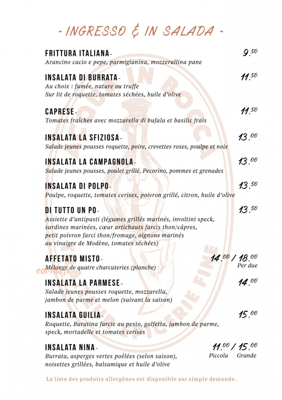 Acqua in Bocca — carte page 3