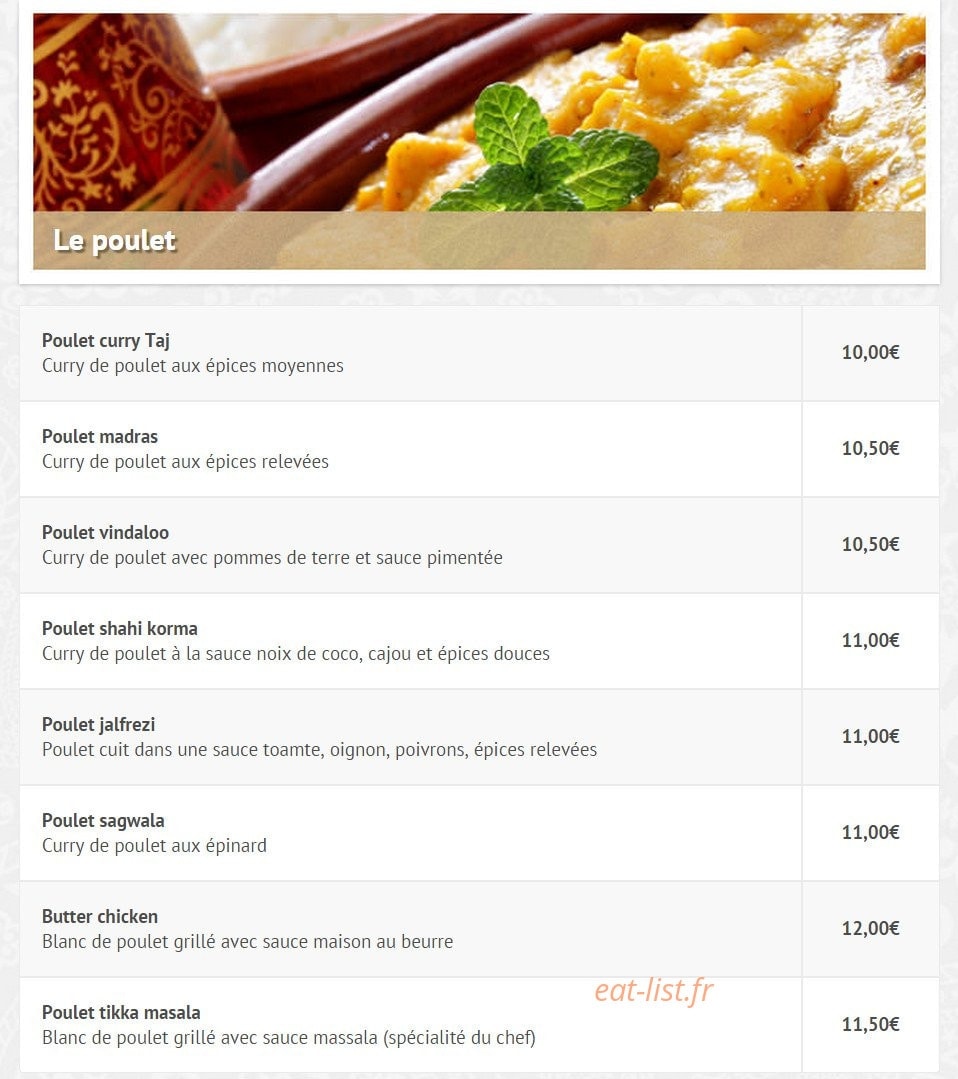 Allo Indien — carte page 6