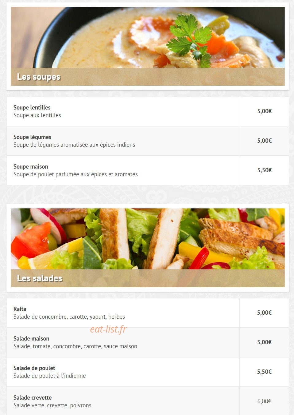 Allo Indien — carte page 4