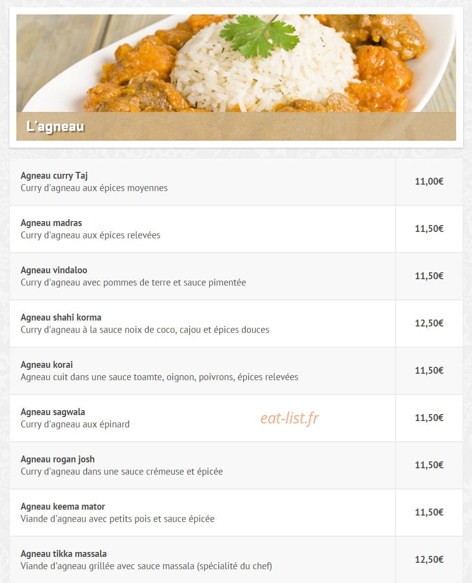 Allo Indien — carte page 7