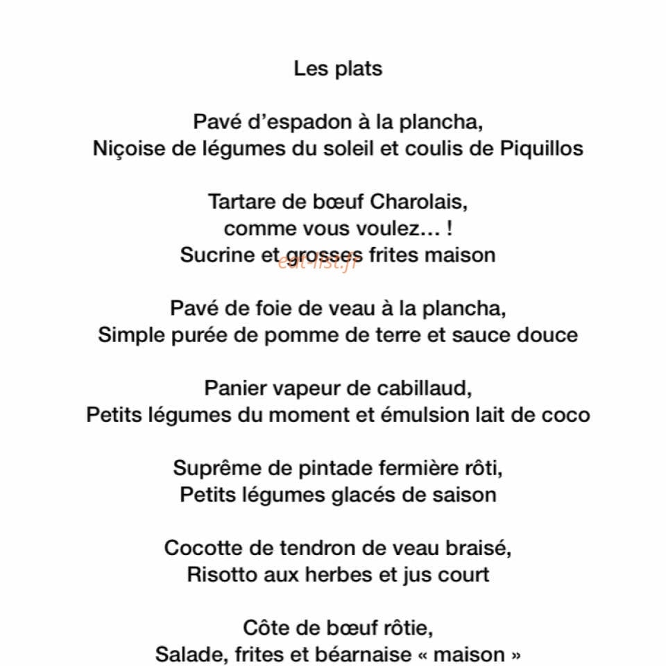Au Père Lapin — carte page 2