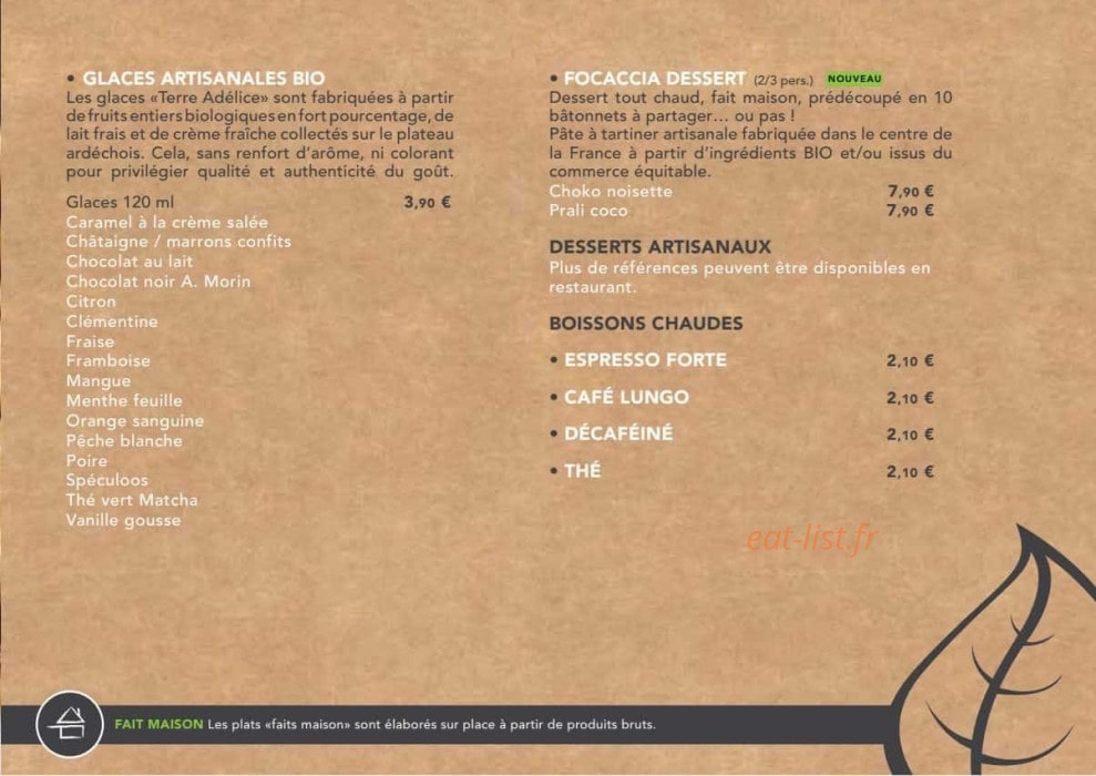 Basilic & Co — carte page 8