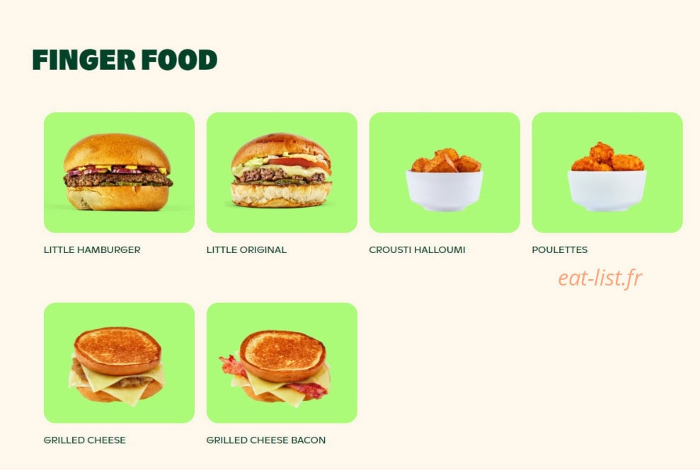 Bioburger — carte page 7