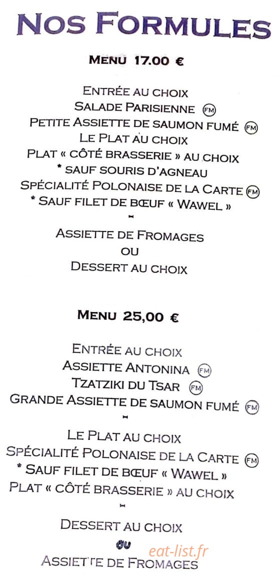 Chez Martin — carte page 3