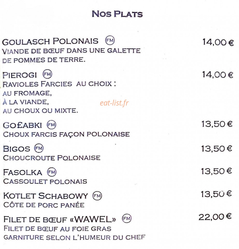 Chez Martin — carte page 2