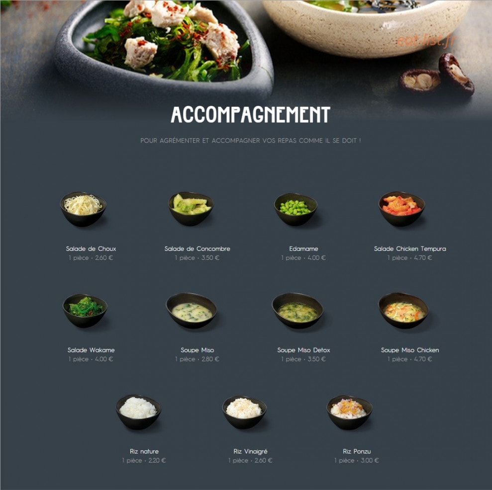 Coté sushi — carte page 5