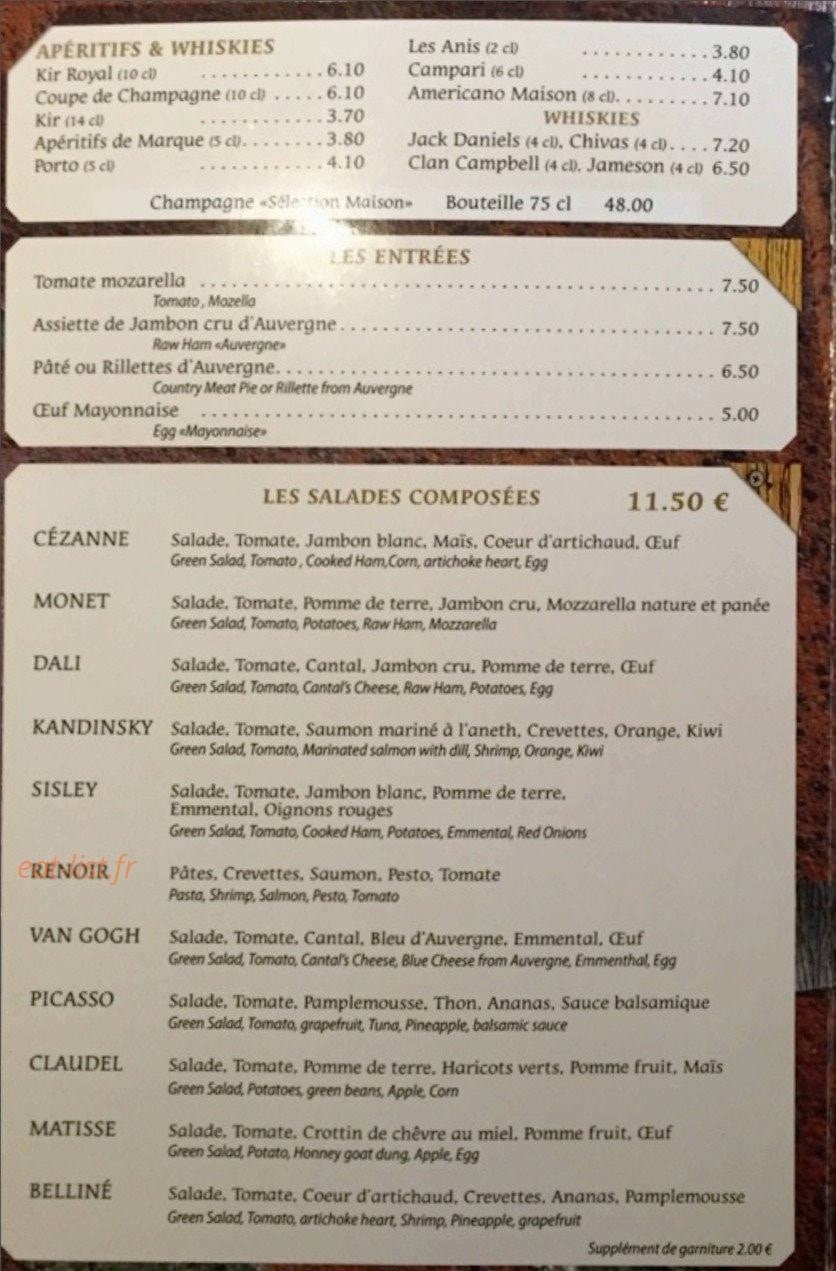 L'Entrepôt Saint Claude — carte page 1