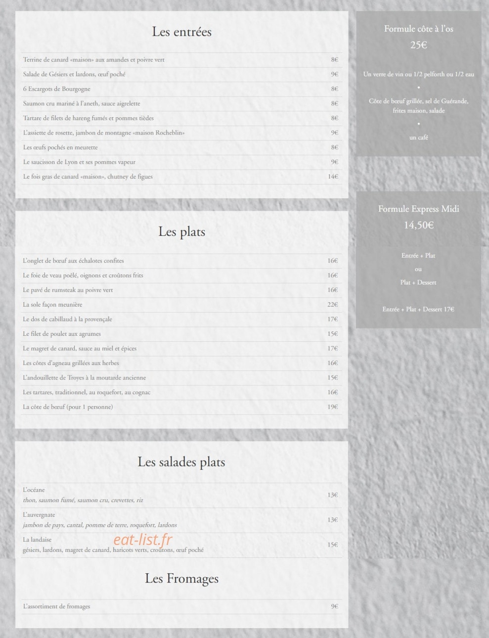 L'Heure Bleue — carte page 1