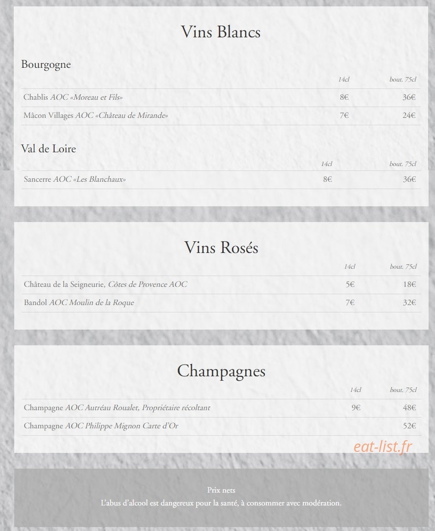 L'Heure Bleue — carte page 5