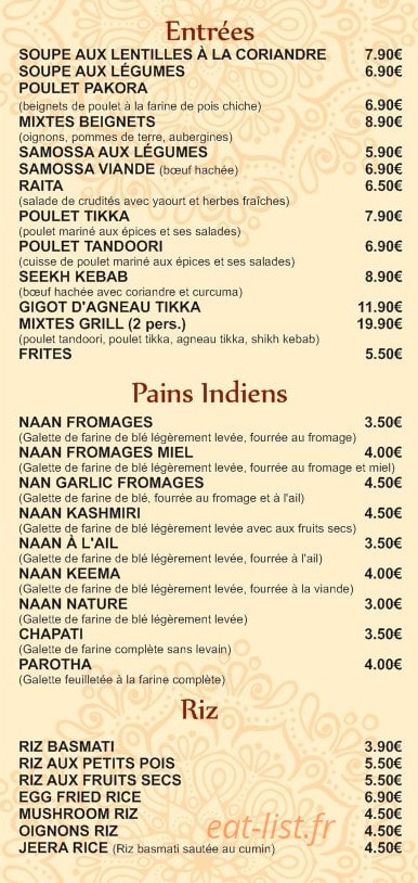 Le Basmati — carte page 4