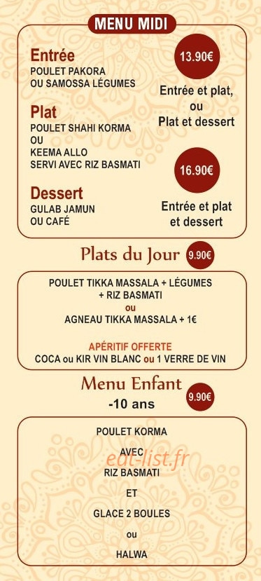 Le Basmati — carte page 2