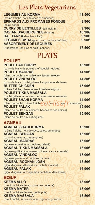 Le Basmati — carte page 5
