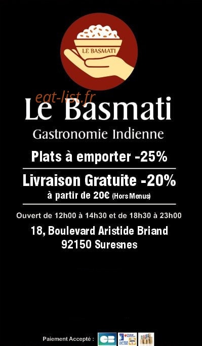 Le Basmati — carte page 1