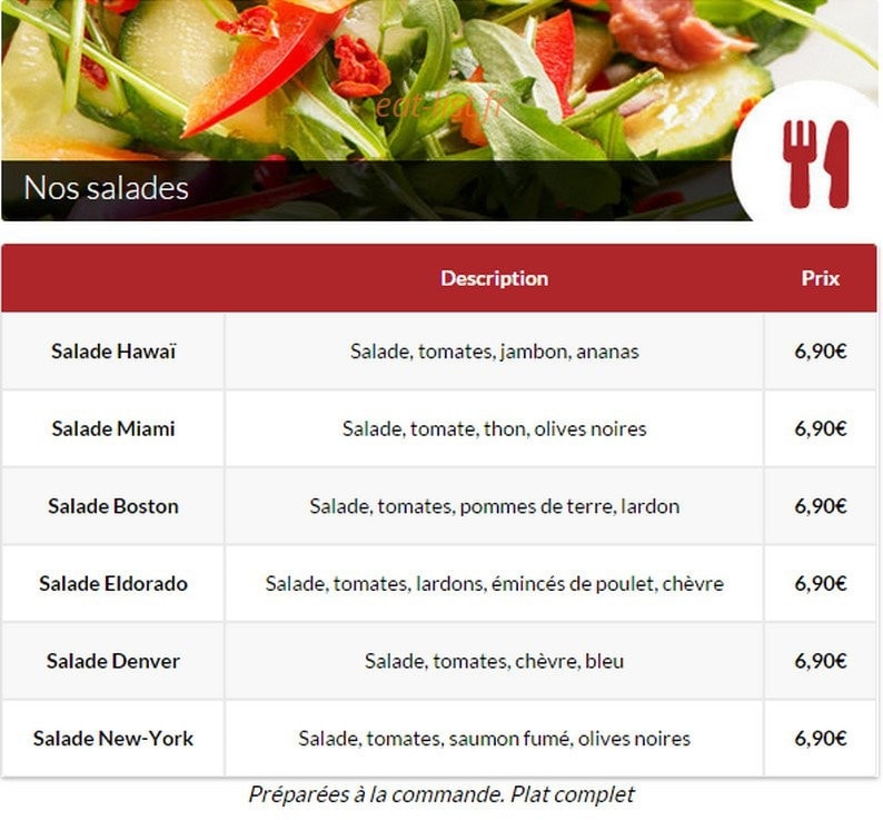 Livraison-Pizza — carte page 12
