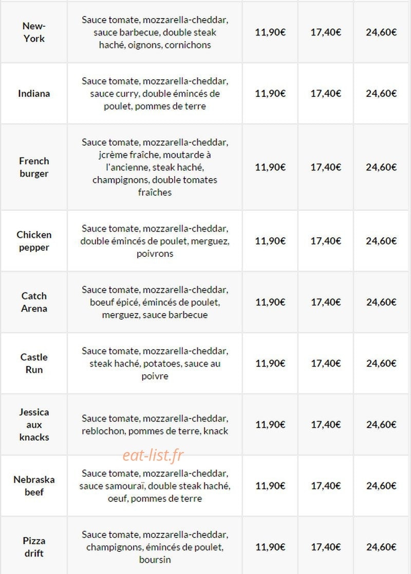 Livraison-Pizza — carte page 11