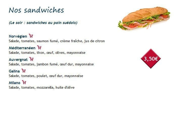 Maestro Pizza — carte page 2