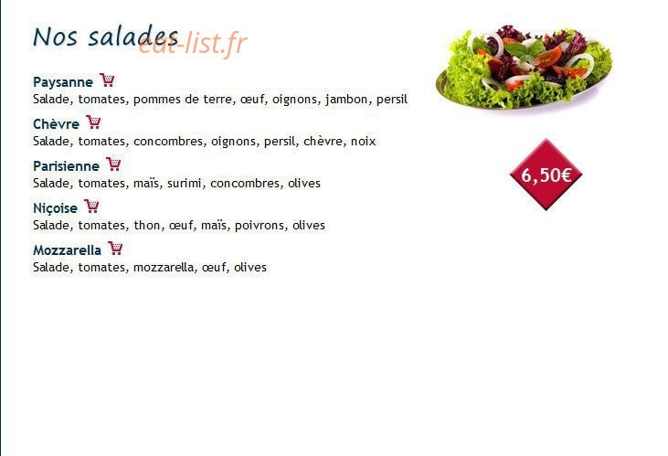 Maestro Pizza — carte page 3