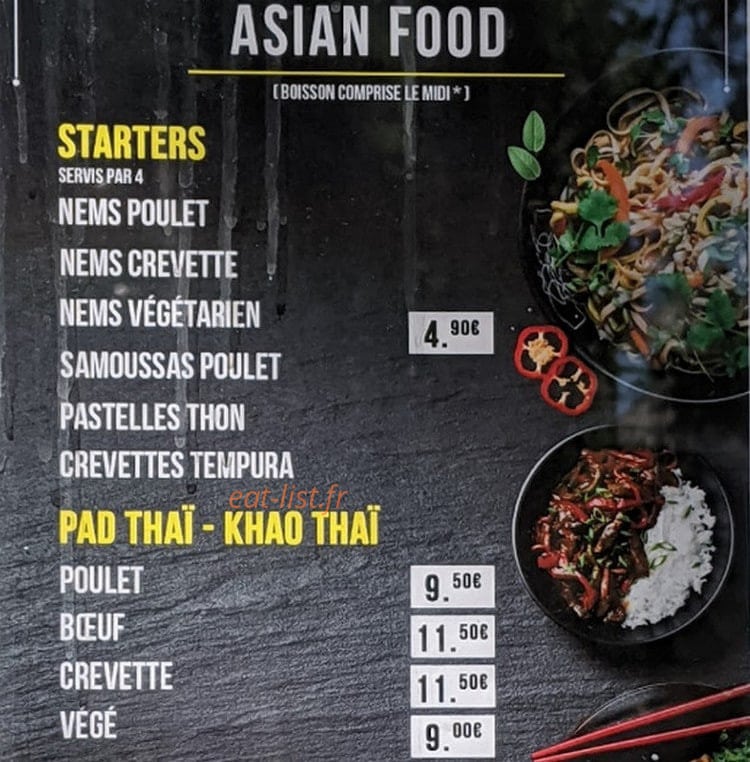 Street Food — carte page 4