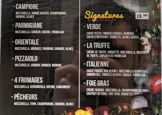 Street Food — carte page 2