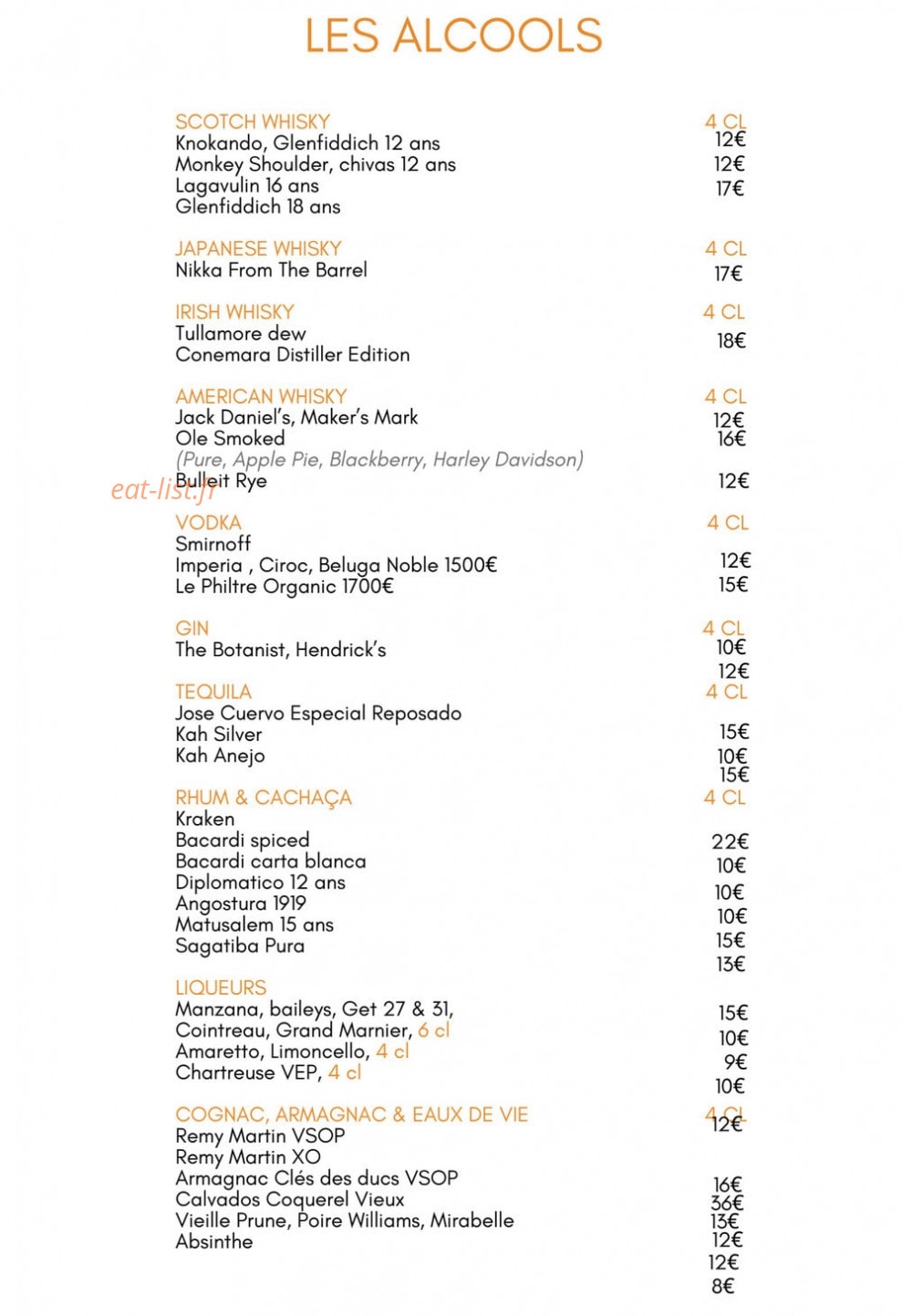Top Chef — carte page 11