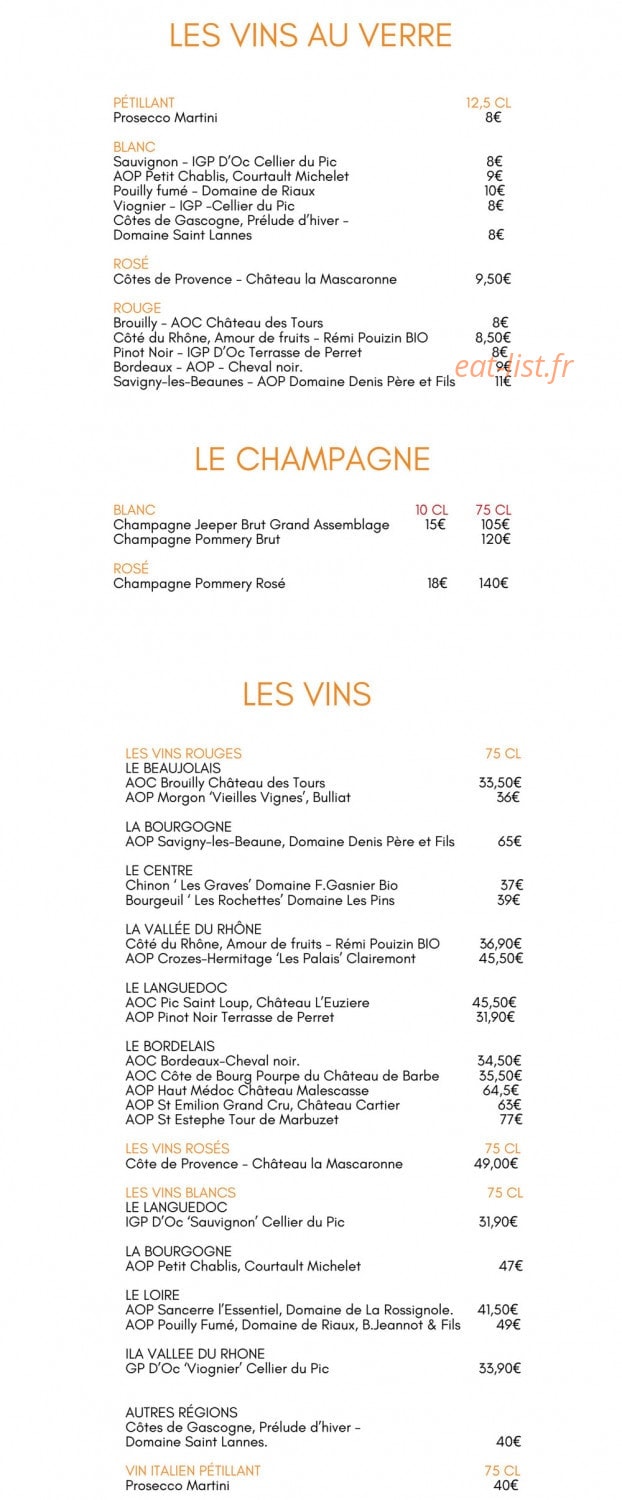 Top Chef — carte page 10