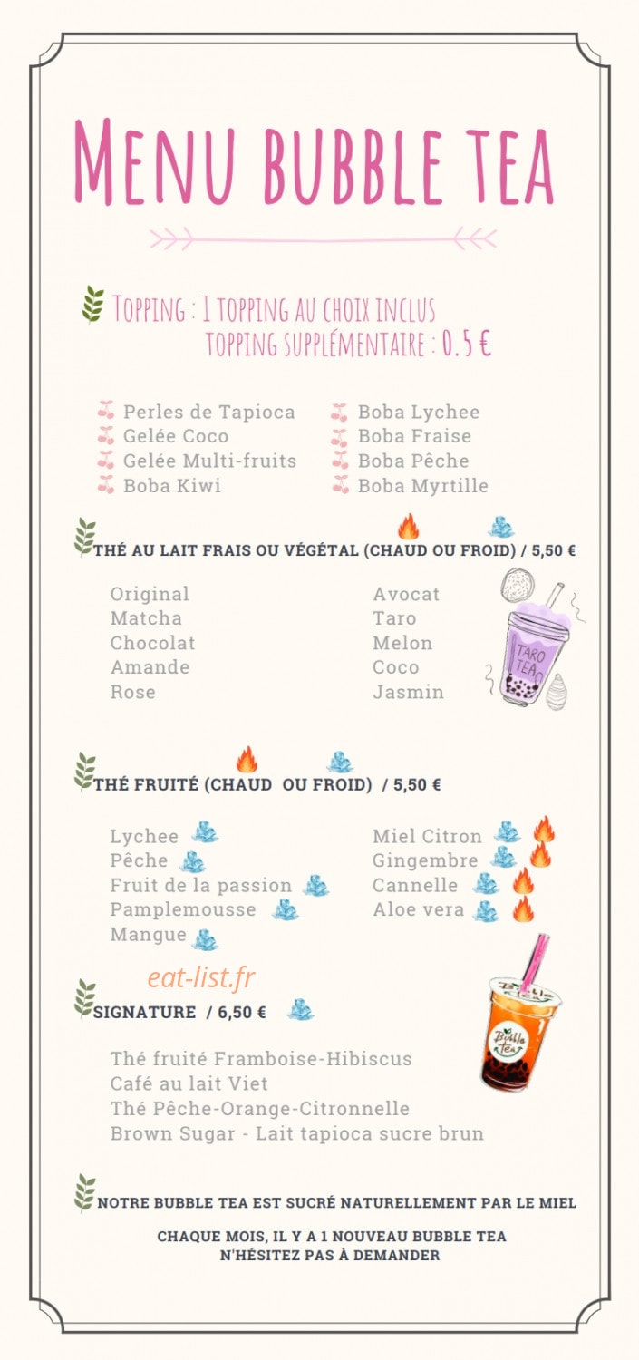 38° Tea — carte page 2