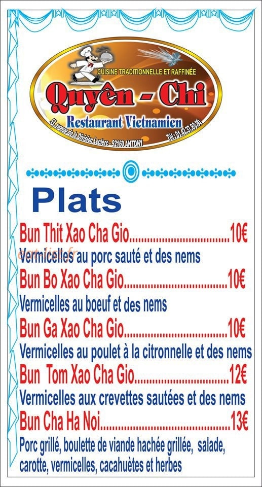 Chez Quyên-Chi — carte page 5