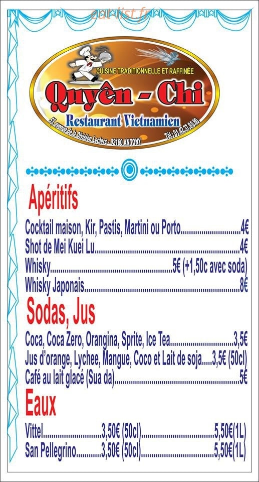 Chez Quyên-Chi — carte page 8