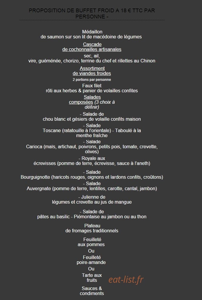 Diana Traiteur — carte page 7