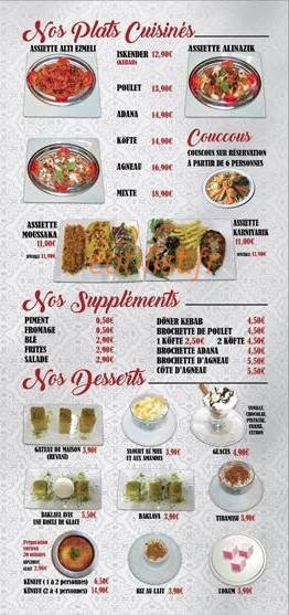 Istanbul's Grill — carte page 3