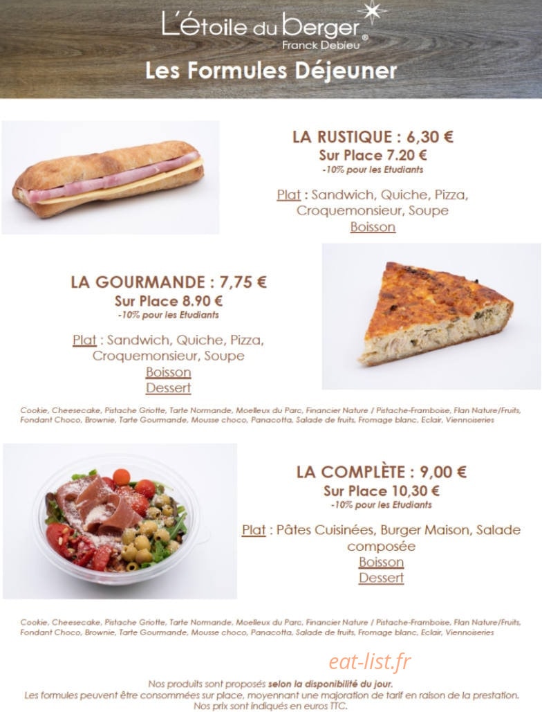 L' Etoile du berger — carte page 18