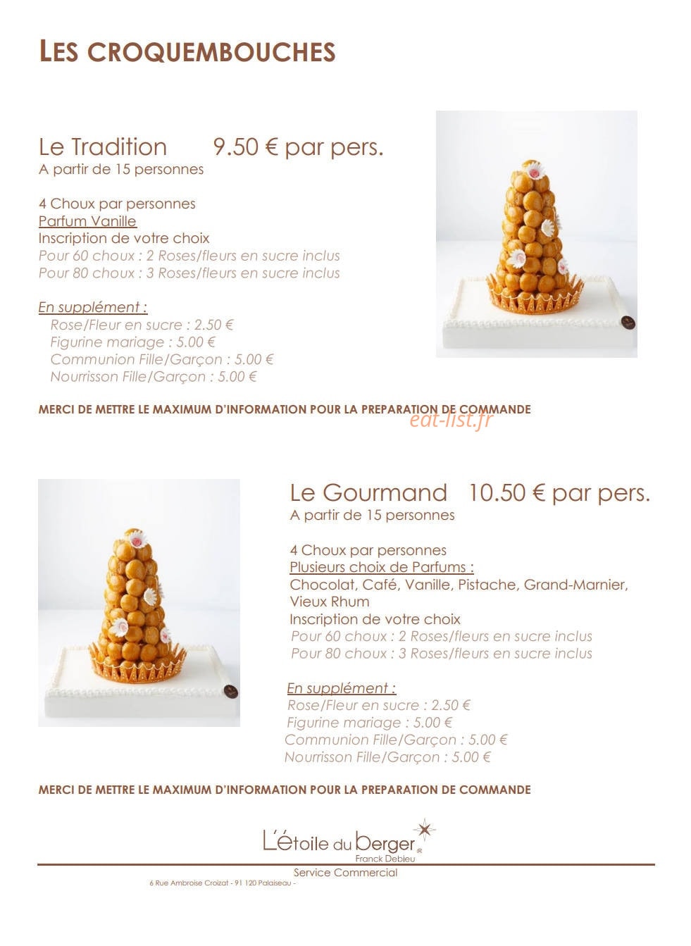 L' Etoile du berger — carte page 13
