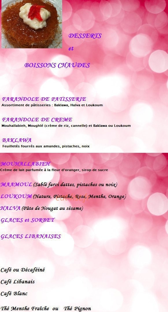 La beyrouthine — carte page 7