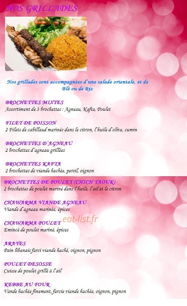 La beyrouthine — carte page 3