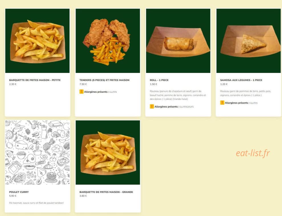 La Cantine des Baconnets — carte page 7