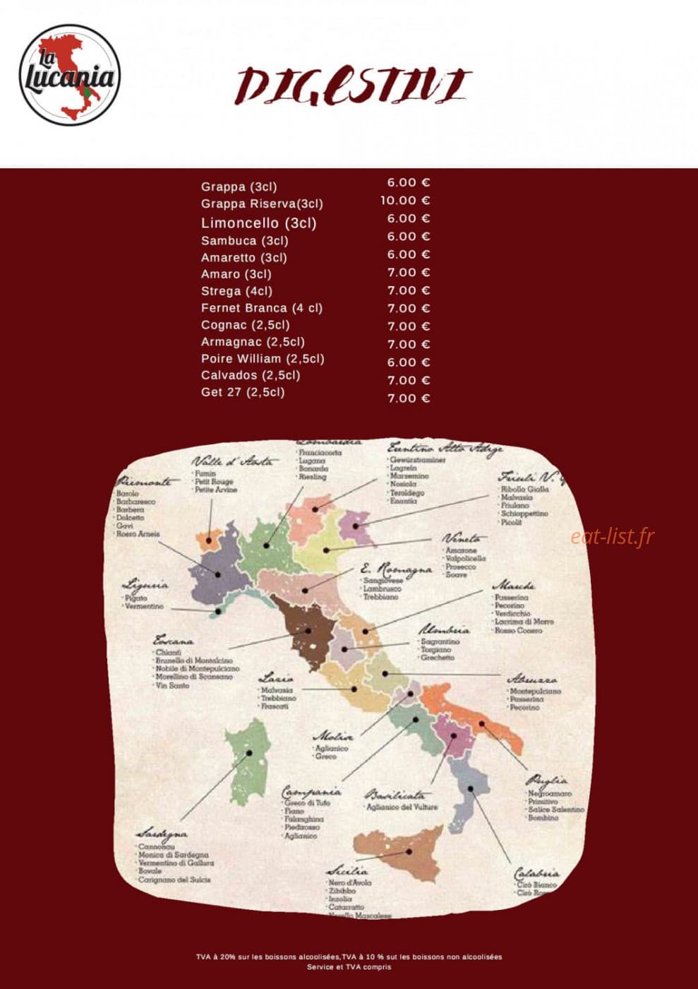 La Lucania — carte page 7