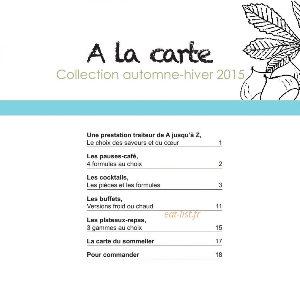 La Table de Cana — carte page 2