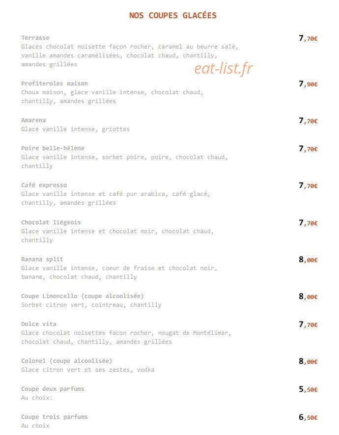La Terrasse — carte page 6